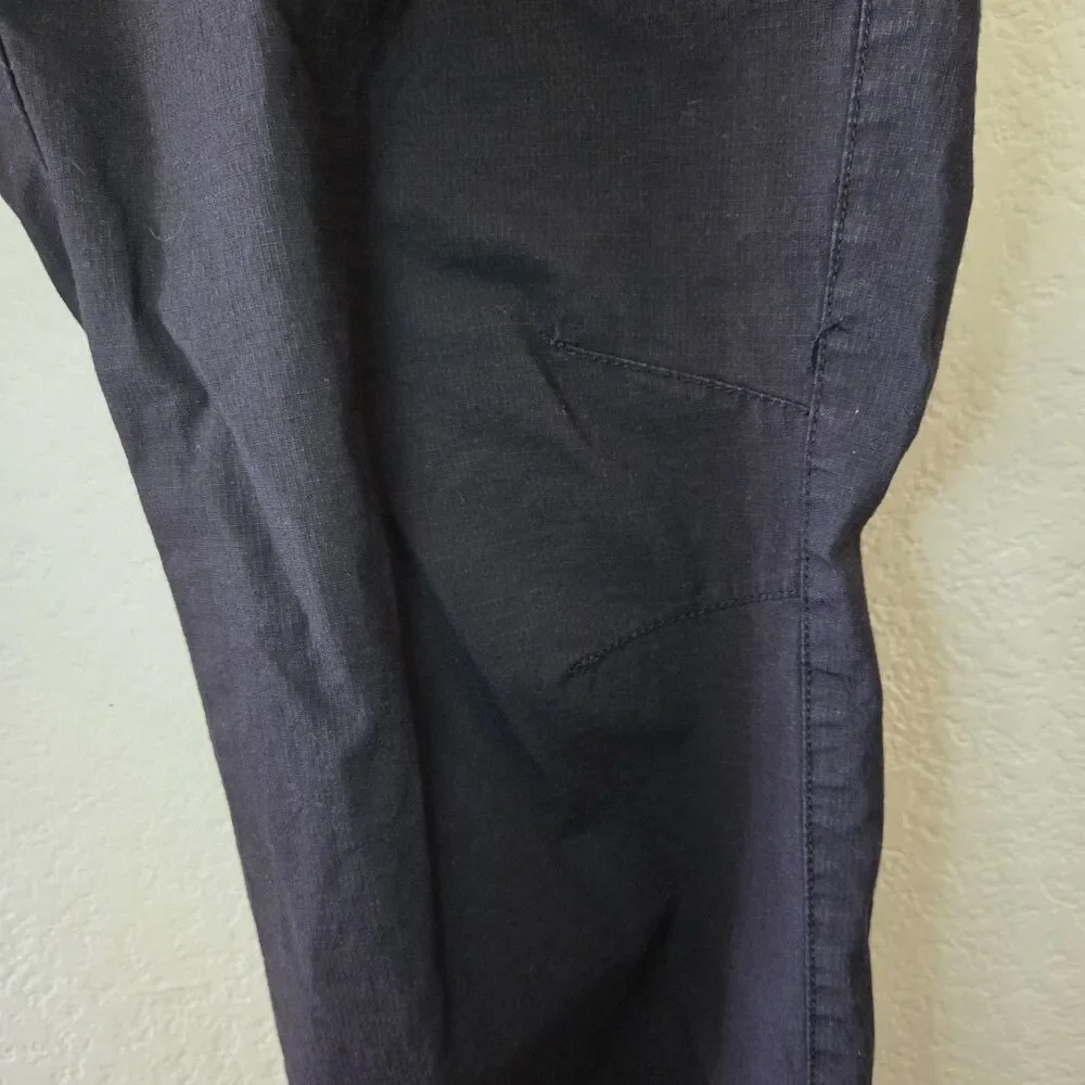 BYLT Weekender Cargo Pants Mens 36 Black Ripstop Tapered Stretch